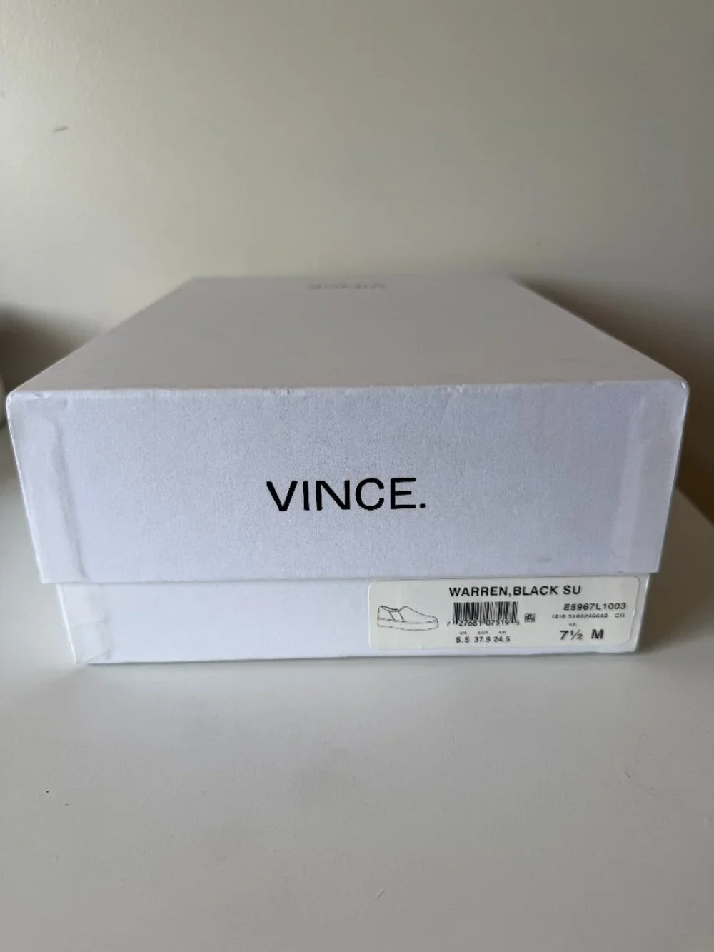 Vince Warren Platform Sneakers | Black Suede Slip-On | Size 7.5 | 1.5 Inch Heel